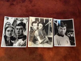 3 Star Trek William Shatner Appreciation Society Vintage Photo Joan Collins