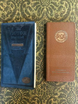 Rca Victor Radio Dial List Circa 1933 & Rca " Photophone Reference Book 1936 "