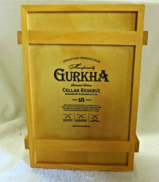 Gurkha East India Co.  Cellar Reserve Kraken Ammo Style Wood Cigar Box -