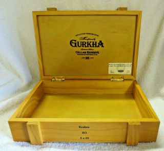 GURKHA EAST INDIA CO.  CELLAR RESERVE KRAKEN AMMO STYLE WOOD CIGAR BOX - 3