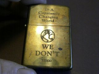 Zippo H - - X Hi Polish Brass - In A Constantly World - We Don 