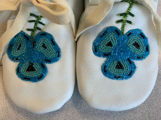 Native American Indian Ladies Beaded Moccasins Approx.  8.  5 L@@k