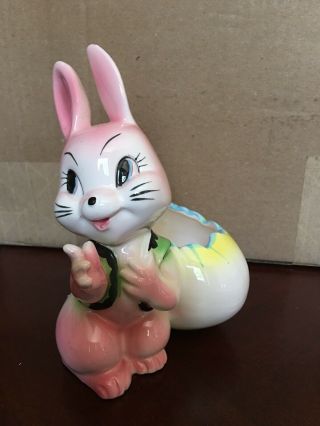 Vintage 1950s 60s Easter Bunny Easter Egg Ceramic Porcelain Japan