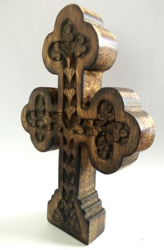 Orthodox Cross Christ Crucifix Handmade Holy Religious Wood Carved Wall Athos C