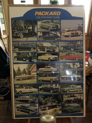 Vintage Packard Postwar Poster (never Hung)