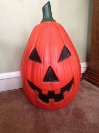 Vintage Large Empire Jack O Lantern Pumpkin Blow Mold 21 " Halloween Yard Decor