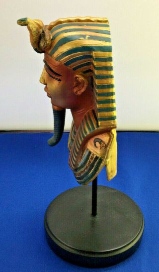 Ancient Egyptian Decorative Pharaoh King Tut Figurine Bust 8 