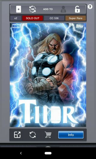 Topps Marvel Collect - Thorsday Motion - Week 1 - Ultimate Thor Rare Wk 1