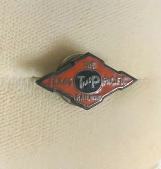Vintage Antique Texas And Pacific Railway Lapel Pin