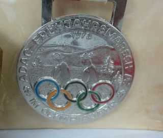 Vintage German Adac Medal Pendant Badge 1972 Olympics Munich & More