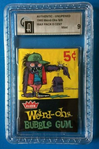 1965 Fleer Weird Ohs Wax Pack Gai 9