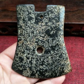 Ancient Chinese Hongshan Culture,  Old Jade Carved,  Ancient Jade Statue Pendan4382