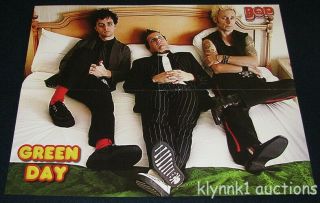 Green Day Billie Joe Armstrong Poster Centerfold 3414a Ashley Tisdale On Back