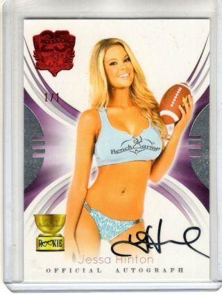 2019 Benchwarmer 25 Years Auto Jessa Hinton Red Foil 1/1 Autograph Sig.  Ser.  Rc