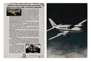 1982 Cessna 414 Chancellor & 421 Golden Eagle Aircraft Ad 1/30/18j