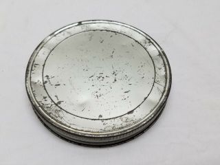 Vintage Antique Glass Metal Lid Hoosier Canister Jar Apothecary Cookie Candy Old 4