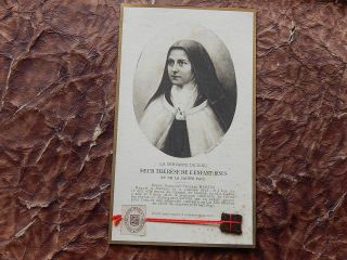 Relic Holy Card Thérèse Of The Child Jesus And The Holy Face Frieze 1907
