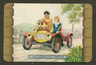 Vintage Coles Swap Card Named Transport Vintage Car The Horseless Carriage