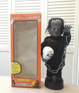 Vintage Telco Motionette Monster Frankenstein 1990 Halloween Decor Prop