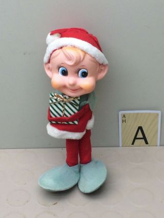 Large Vintage Elf Pixie Made In Japan Christmas