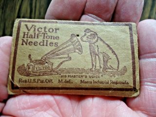 Vintage Victor Half - Tone 100 Needles Envelope That Is In Good Shape Nr