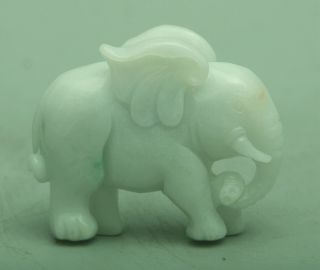 Certified Green Natural A Jade Jadeite Statue Sculpture Elephant 大象 08971h5t