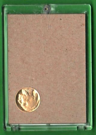JOHN DILLINGER Bank Robber Coin Card ERROR w/ GOLD PLATED Buffalo NICKEL L 38 2