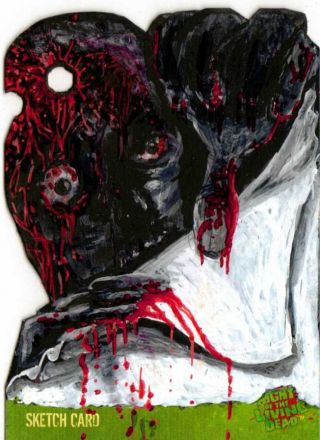 Night Of The Living Dead Sketch Card Drawn By Stu Laverick