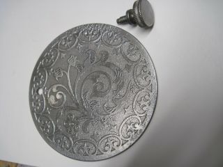 Singer 66 Sewing Cast Scrolled Ornate Rear Service Plate Cover Vintage 1912