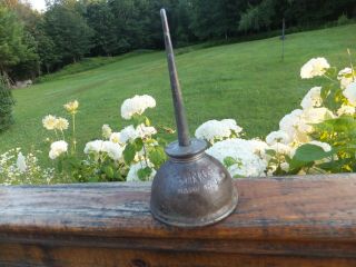 Vintage Singer Sewing Machine Thumb Pump Oil Can Squirter 7 " Made In Usa