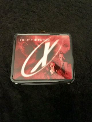 1998 The X - Files Fight The Future Movie Metal Lunch Box Collectible