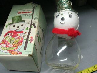 Candy Filled Mr.  Snowman Flavour Candy Co.  Chicago Vintage Box
