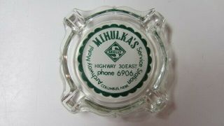 Vintage Advertising Glass Ashtray: Archway Motel,  Mihulka 