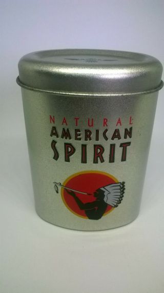 TWO EMPTY Natural American Spirit Cigarette Tins & Blend Can 5