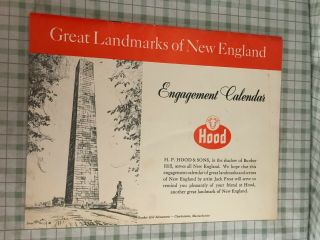 H.  P.  Hood & Sons Milk Calendar England Great Landmarks1967 Hp Jack Frost
