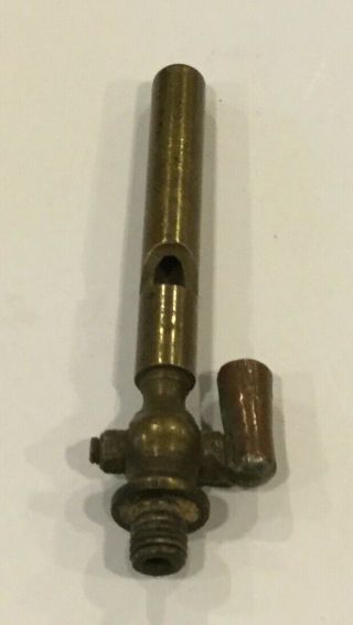 Small Antique Steam Brass W/ Valve 3 1/4” Well Machined.