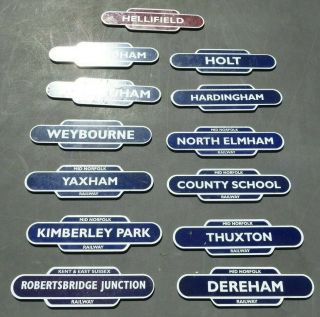 Decorative Railway Station Signs / Magnets / Railway Enthusiast Collectors Signs