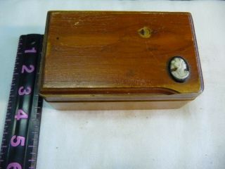 Vintage Jamestown Va Cedar Chest Jewelry Trinket Box W/cameo On Lid