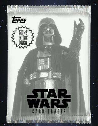 Star Wars Card Trader: Tier A Pack Art - Darth Vader Glow In The Dark - Rare