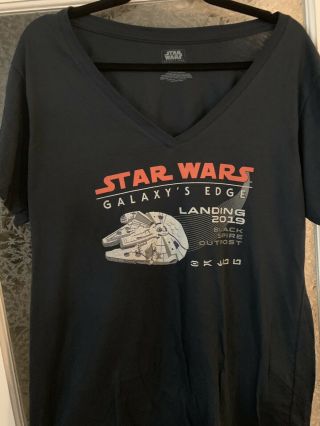 Star Wars Galaxys Edge Exclusive Womens Openeing Shirt Size Xxl