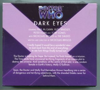 Big Finish DOCTOR WHO DARK EYES Vol 1 4 - cd set PAUL MCGANN Eighth Doctor 2