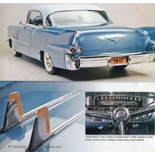 1956 Cadillac Eldorado Seville Hardtop 6 Pg Color Article