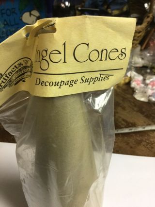 Craft Decoupage Angel Cones