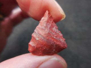 - Columbia River - Triangular - Brick Red Banded Chert