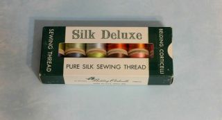 Vintage Belding Corticelli Silk Thread Sample Box Size A Spooles 100 Yards Each