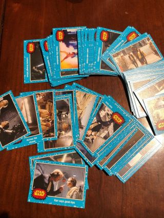 2015 Journey To Star Wars The Force Awakens Base Blue Starfield Cards (70, )