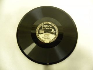 Vintage Antique Edison Diamond Disc Phonograph Record No.  80386 R & L (a4)
