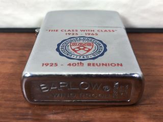 Vintage Barlow 1925 - 1965 University Of Pennsylvania 40th Class Reunion Lighter 3