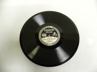 Vintage Antique Edison Diamond Disc Phonograph Record No.  51349 - R & L (a4)