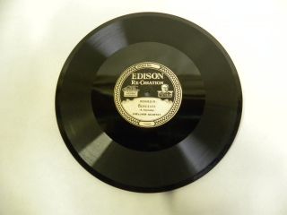 Vintage Antique Edison Diamond Disc Phonograph Record No.  80692 R & L (a4)